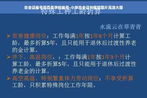 毕业证编号是否是学校编号-小学毕业证书框架图片高清大图