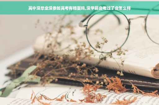 高中没毕业没参加高考有档案吗,没学籍会考过了会怎么样
