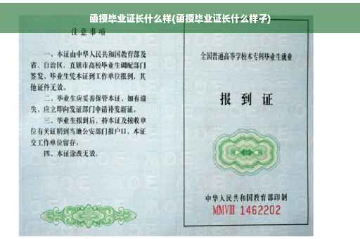 函授毕业证长什么样(函授毕业证长什么样子)