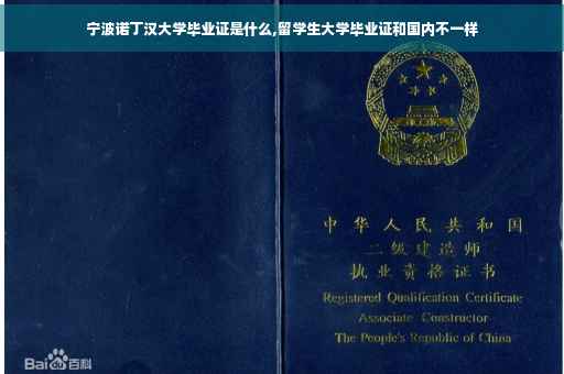 宁波诺丁汉大学毕业证是什么,留学生大学毕业证和国内不一样