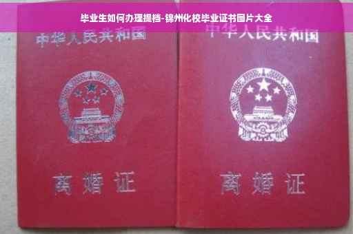 毕业生如何办理提档-锦州化校毕业证书图片大全