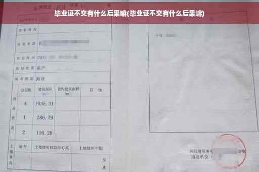 毕业证不交有什么后果嘛(毕业证不交有什么后果嘛)