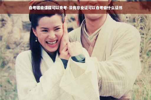 自考哪些课程可以免考-没有毕业证可以自考些什么证书