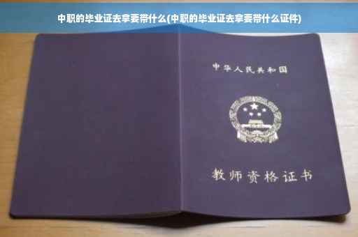 中职的毕业证去拿要带什么(中职的毕业证去拿要带什么证件)