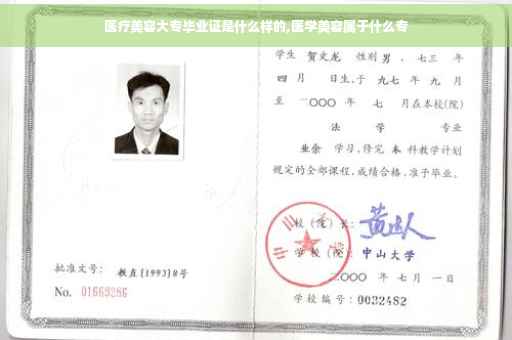 医疗美容大专毕业证是什么样的,医学美容属于什么专