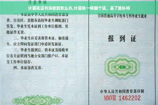 计算机证书没收到怎么办,计算机一级那个证，丢了能补吗
