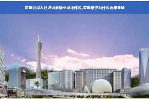 监理公司入职必须要毕业证原件么,监理单位为什么要毕业证