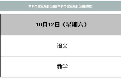 本科毕业证是什么纸(本科毕业证是什么纸质的)