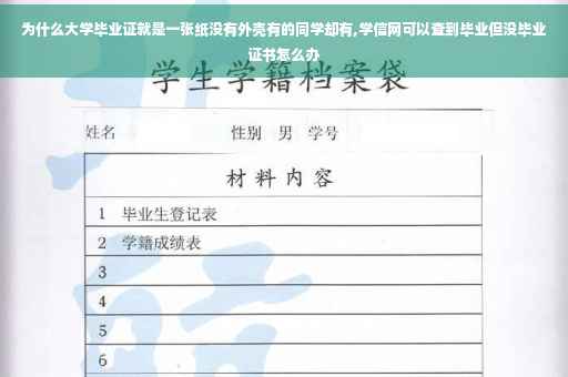 为什么大学毕业证就是一张纸没有外壳有的同学却有,学信网可以查到毕业但没毕业证书怎么办