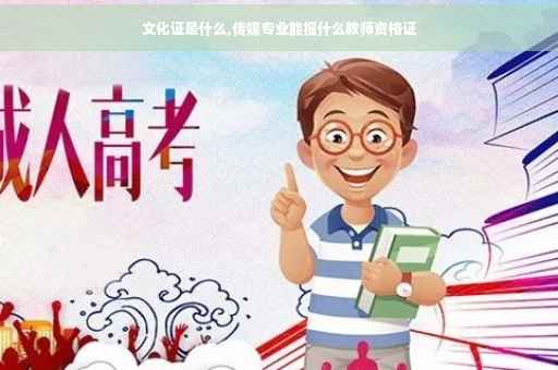 文化证是什么,传媒专业能报什么教师资格证