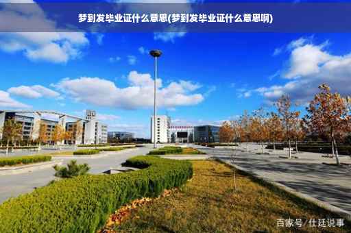 梦到发毕业证什么意思(梦到发毕业证什么意思啊)