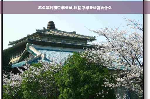 怎么拿到初中毕业证,照初中毕业证需要什么