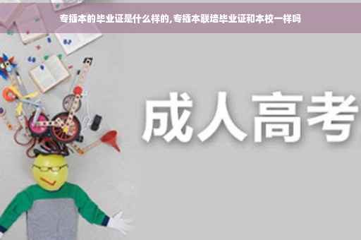 专插本的毕业证是什么样的,专插本联培毕业证和本校一样吗