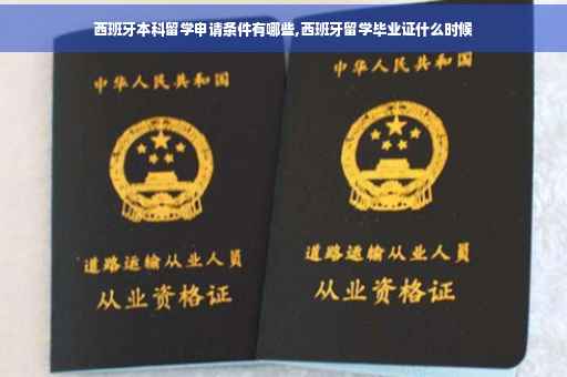 西班牙本科留学申请条件有哪些,西班牙留学毕业证什么时候