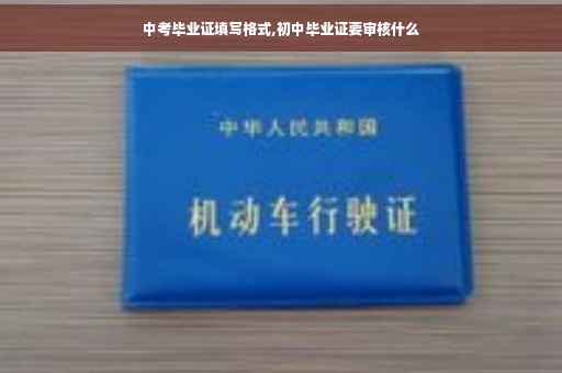 中考毕业证填写格式,初中毕业证要审核什么