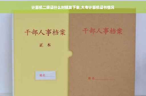 计算机二级证什么时候发下来,大专计算机证书情况