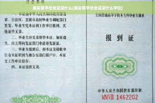 临床医学毕业证是什么(临床医学毕业证是什么学位)