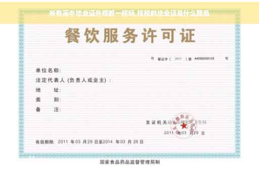 所有高中毕业证外观都一样吗,技校的毕业证是什么颜色