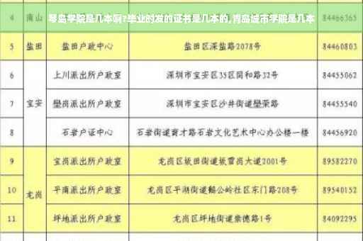 琴岛学院是几本啊?毕业时发的证书是几本的,青岛城市学院是几本