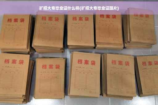 扩招大专毕业证什么样(扩招大专毕业证图片)
