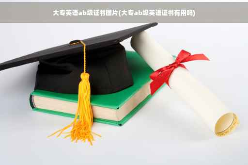 大专英语ab级证书图片(大专ab级英语证书有用吗)