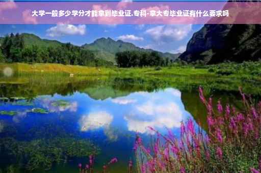 大学一般多少学分才能拿到毕业证.专科-拿大专毕业证有什么要求吗