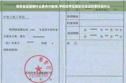 领毕业证需要什么条件才能领,学校给学生颁发毕业证的条件是什么