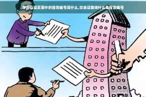 学历认证页面中的报告编号是什么,毕业证查询什么是报告编号