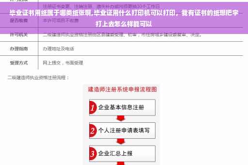 毕业证书用纸属于哪类纸张啊,毕业证用什么打印机可以打印，我有证书的纸想把字打上去怎么样能可以