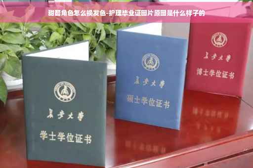 甜酷角色怎么换发色-护理毕业证图片原图是什么样子的