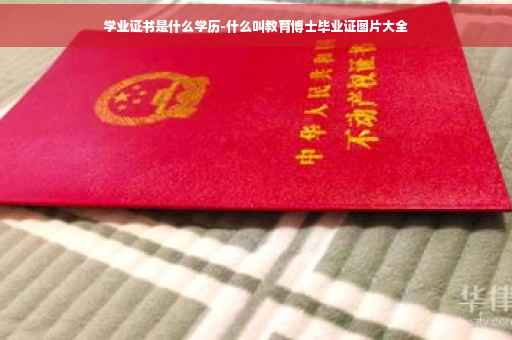 学业证书是什么学历-什么叫教育博士毕业证图片大全