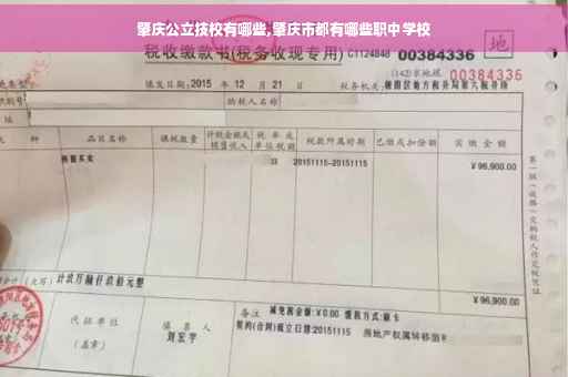 肇庆公立技校有哪些,肇庆市都有哪些职中学校