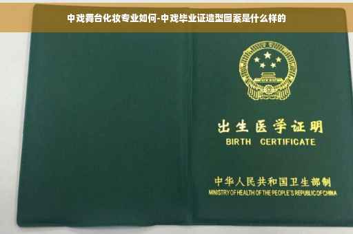 中戏舞台化妆专业如何-中戏毕业证造型图案是什么样的