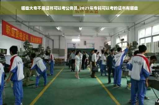哪些大专不用证书可以考公务员,2021年专科可以考的证书有哪些