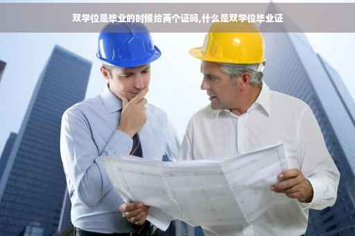 双学位是毕业的时候给两个证吗,什么是双学位毕业证