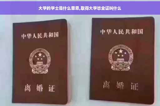 大学的学士是什么意思,取得大学毕业证叫什么