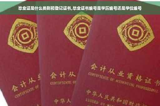 毕业证是什么类别和登记证书,毕业证书编号是学历编号还是学位编号