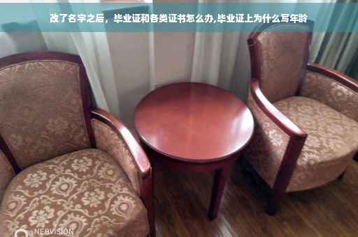 改了名字之后，毕业证和各类证书怎么办,毕业证上为什么写年龄