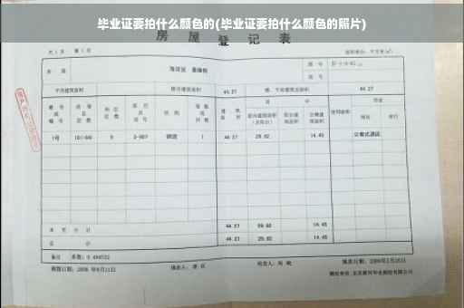 毕业证要拍什么颜色的(毕业证要拍什么颜色的照片)