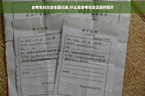 自考本科毕业生登记表,什么是自考毕业证原件照片
