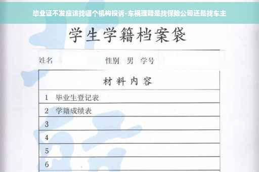 毕业证不发应该找哪个机构投诉-车祸理赔是找保险公司还是找车主