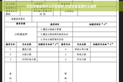 打印毕业证用什么打印机好,打印毕业证用什么纸好