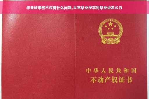 毕业证审核不过有什么问题,大学毕业没拿到毕业证怎么办