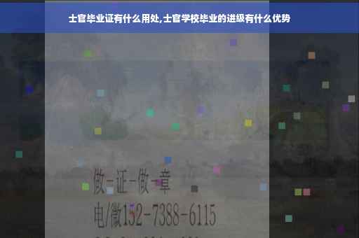 士官毕业证有什么用处,士官学校毕业的进级有什么优势