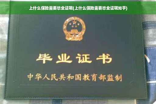 上什么保险需要毕业证呢(上什么保险需要毕业证呢知乎)