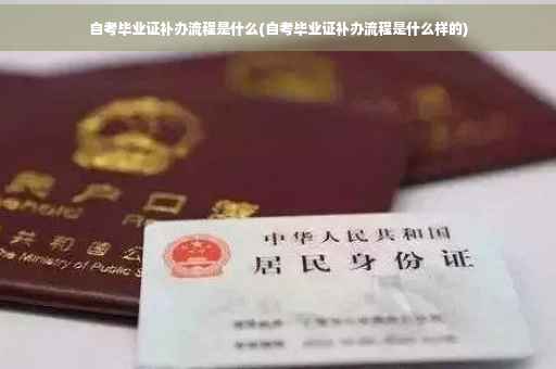 自考毕业证补办流程是什么(自考毕业证补办流程是什么样的)