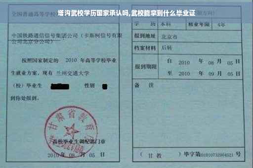 塔沟武校学历国家承认吗,武校能拿到什么毕业证