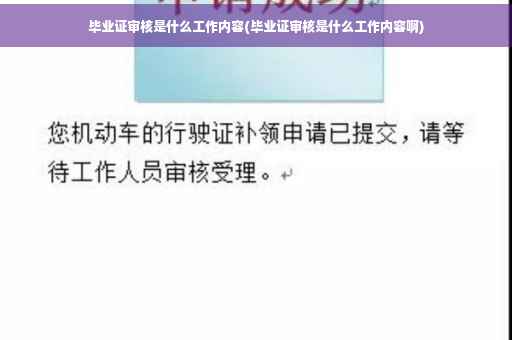 毕业证审核是什么工作内容(毕业证审核是什么工作内容啊)