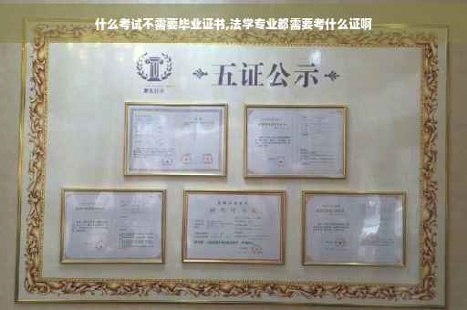 什么考试不需要毕业证书,法学专业都需要考什么证啊
