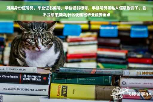 如果身份证号码，毕业证书编号，学位证书标号，手机号码等私人信息泄露了，会不会惹来麻烦,什么快递寄毕业证安全点
